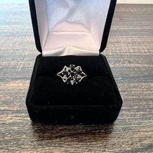 Diamond and Sapphire Ring